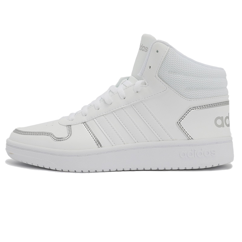 阿迪达斯高帮板鞋女鞋经典运动休闲鞋小白鞋FY6023