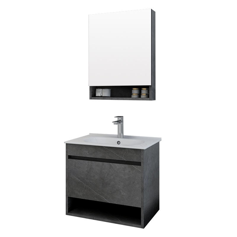 安华官方 现代简约浴室柜 卫生间实木浴室柜脸盆柜洗手盆柜组合洗漱台