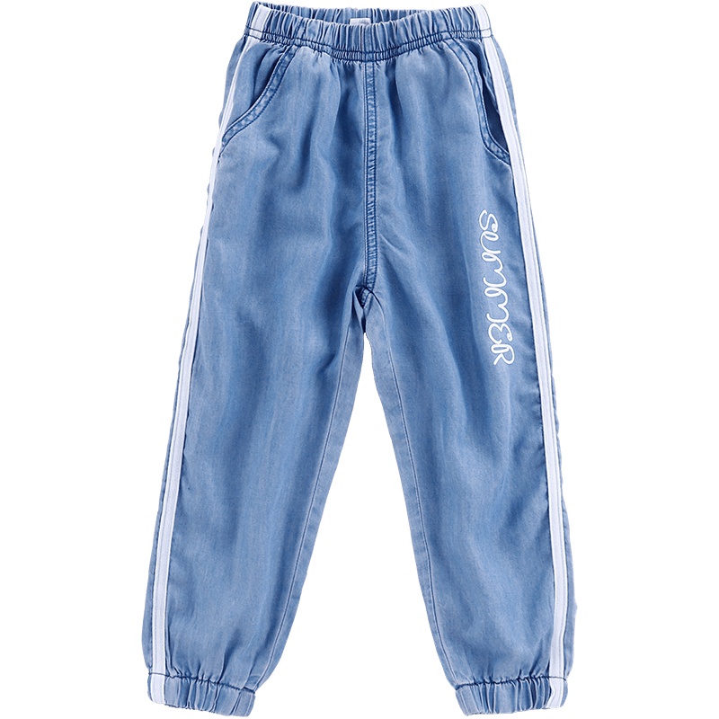 小红豆童装2019春装新款男童牛仔裤轻薄款休闲裤子潮