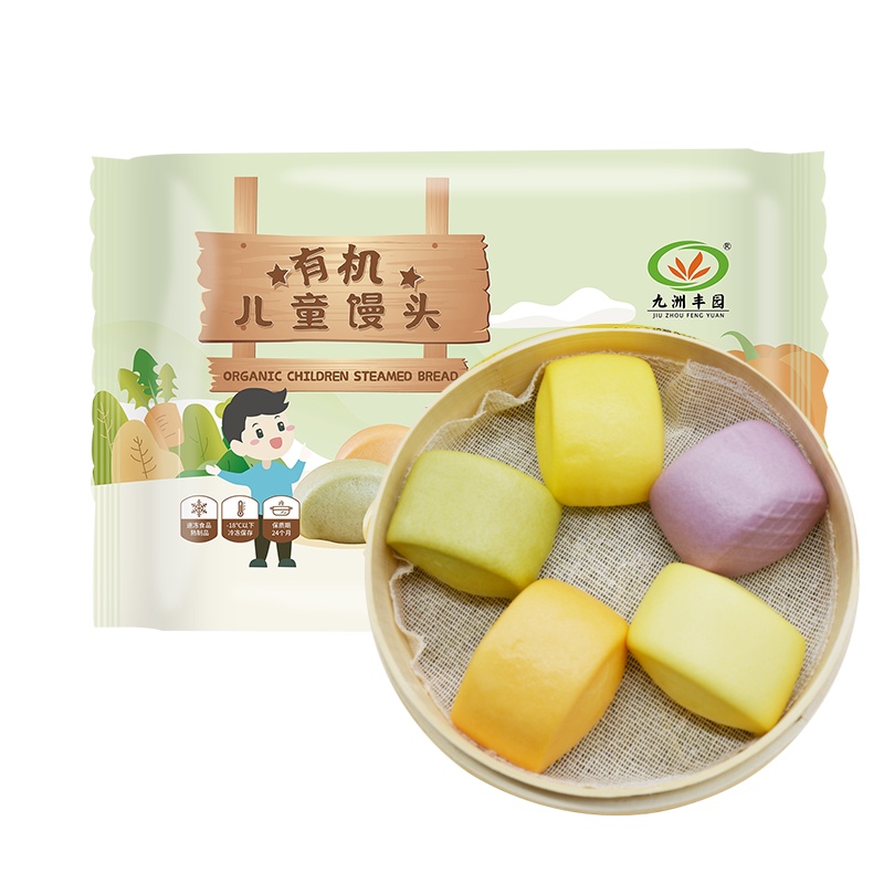 九洲丰园有机儿童馒头520g