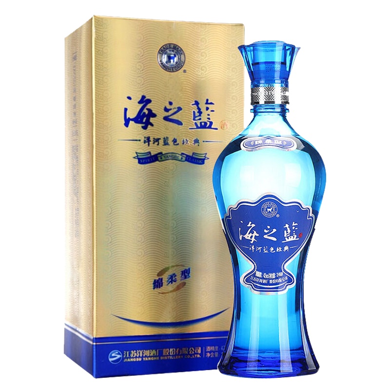 洋河蓝色经典 海之蓝 42度 240ml 单瓶 浓香型白酒