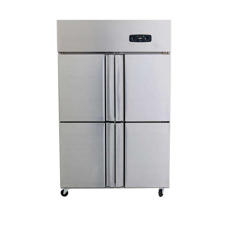雪村(Xuecun) CFD-40D4 800L商用冷柜 四门全冷冻厨房冰箱 不锈钢柜 冰柜 冷柜 冻肉柜 全铜管