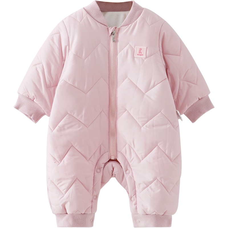 童泰(TONGTAI)2020年秋冬新款1-12月新生婴儿男女宝宝棉哈衣夹棉爬服薄棉连体衣儿童棉服