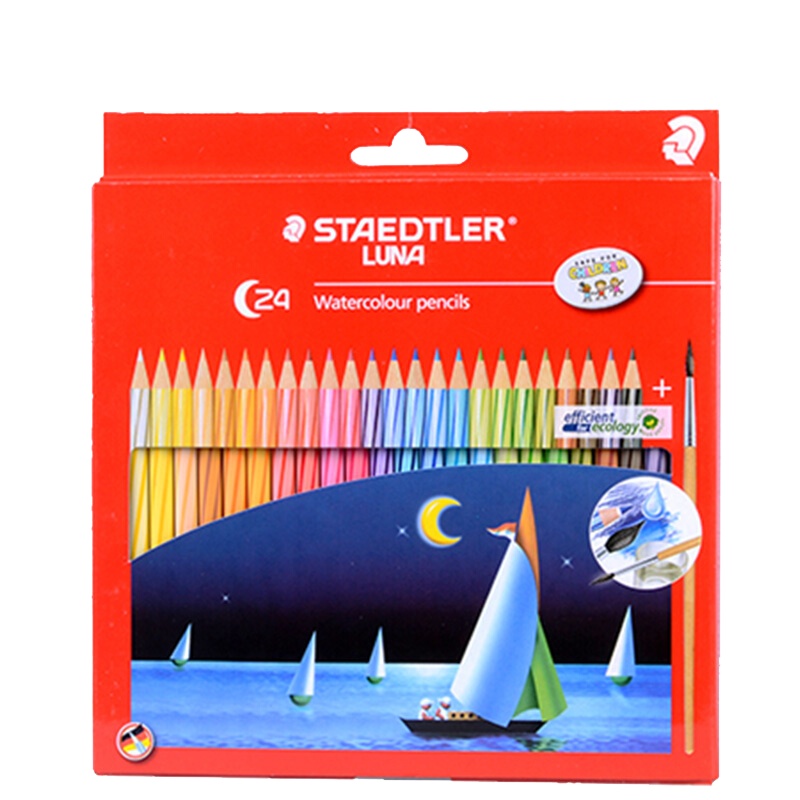 施德楼(STAEDTLER)水溶性彩铅笔137 绘画涂鸦彩铅 绘画铅笔套装