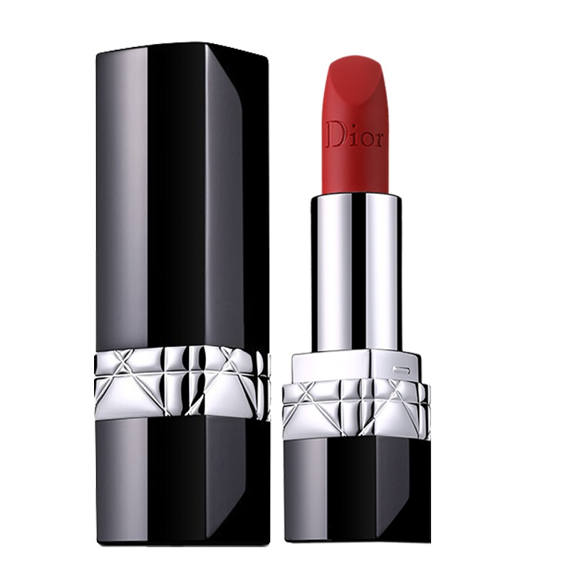 【专柜正品】【送玫瑰花礼盒】Dior迪奥口红烈艳蓝金唇膏女士999滋润888哑光 999#经典哑光正红 赠玫瑰礼盒礼袋