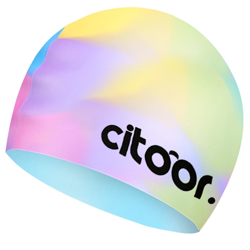 希途(citoor)游泳帽 双面印花硅胶泳帽舒适贴合减阻不勒头男女儿童