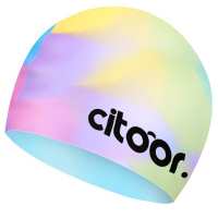 希途(citoor)游泳帽 双面印花硅胶泳帽舒适贴合减阻不勒头男女儿童