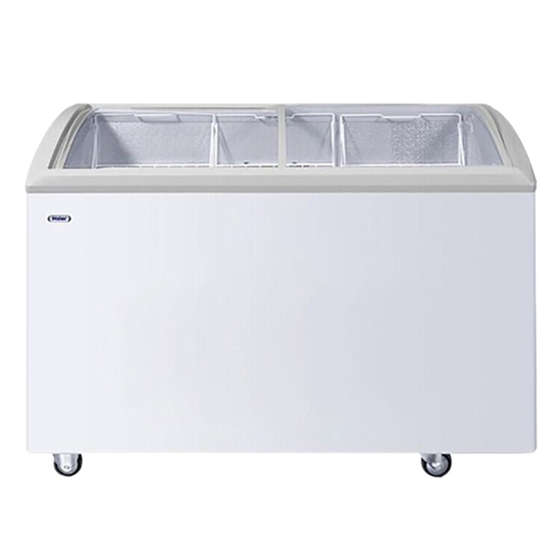 Haier/海尔冰柜商用大容量展示柜冷藏冷冻保鲜柜玻璃门商超冰激凌雪糕柜卧式冷柜 SC/SD-332C