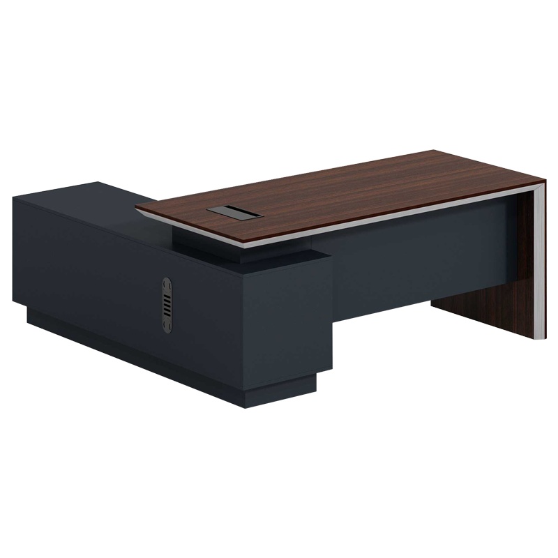 科朔 办公桌老板桌经理桌现代班台经理桌板式班台2米KS-2018YL