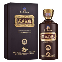 贵州茅台酒厂集团技术开发公司 第五庄园(棕色)匠心臻酿53度柔和酱香型白酒飞天祥龙瓶礼盒酒水500ml*1瓶