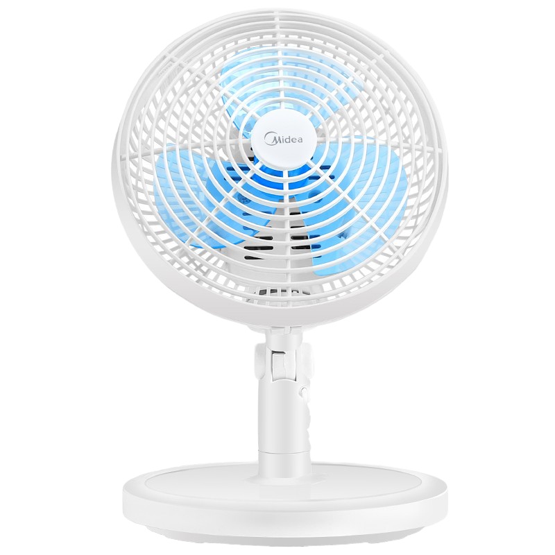 美的(Midea)FTW18-12L台夹两用扇/静音小风扇/电风扇二档调节360度 手动旋转 台夹两用