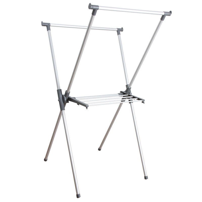 依品家居LS1373晾衣架，X型落地晒衣架，晒被架，简易X型挂衣架，阳台，卧室，室内外可移动晒衣架