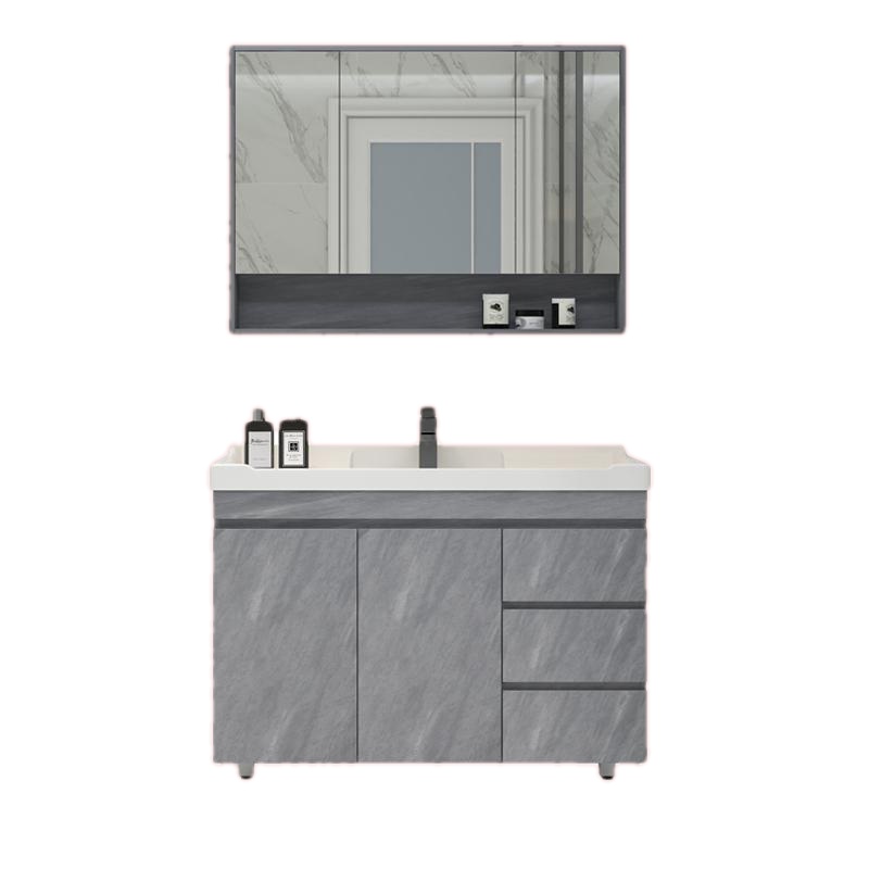 海澳德 大理石浴室柜组合卫浴智能轻奢现代简约洗手池洗脸卫生间洗漱台盆