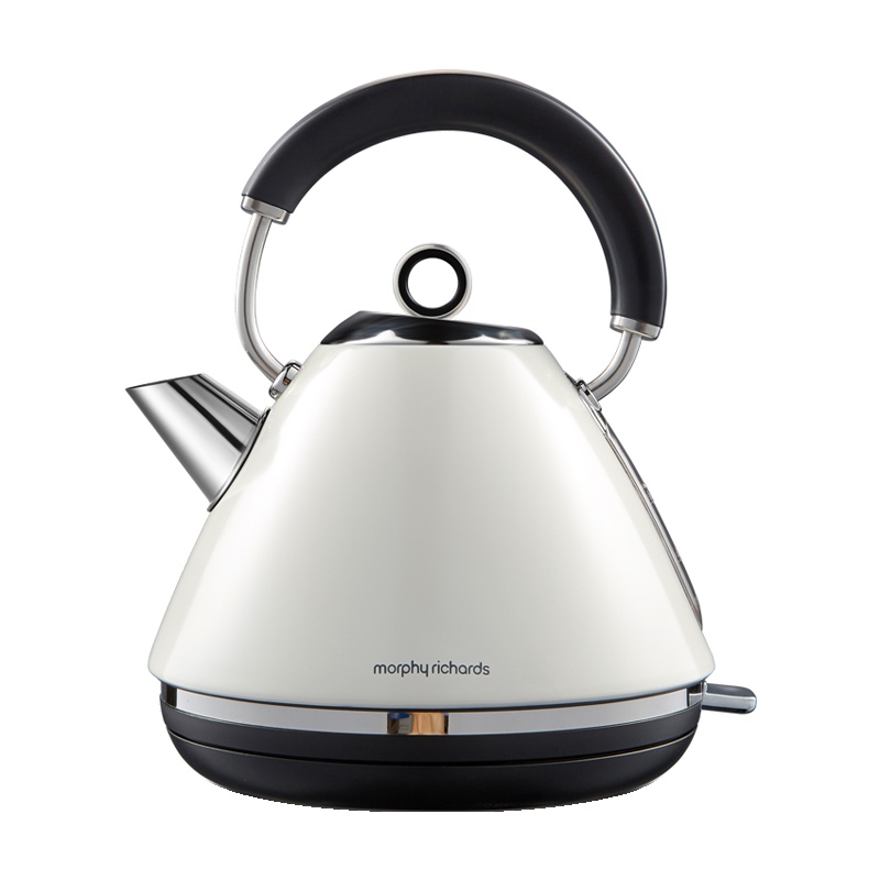 摩飞电器(Morphyrichards)MR7076A 米白色 电水壶304不锈钢电热水壶1.5L自动断电