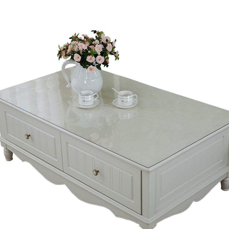 京城派 餐桌布茶几垫胶垫软玻璃pvc软玻璃抖音同款防水防烫防油免洗塑料透明餐桌垫免费裁剪异形裁切