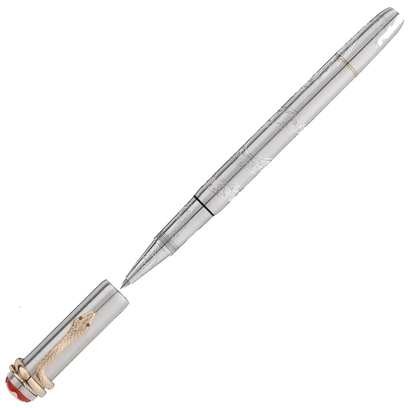 【海外直邮】MontBlanc万宝龙传承系列红与黑Solitaire灵蛇签字笔1906限量版116555