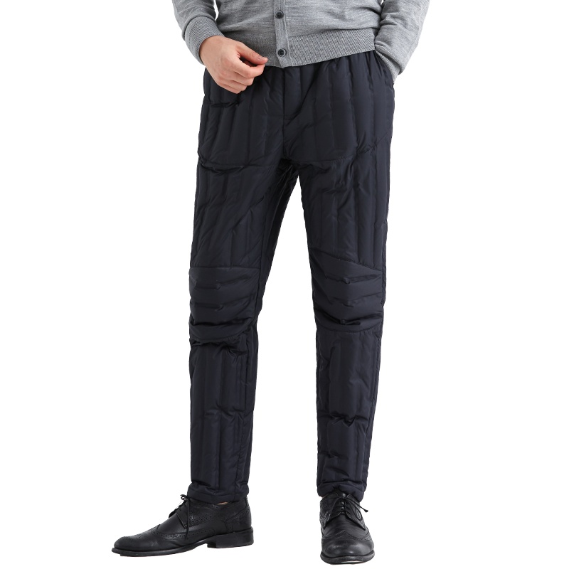 坦博尔2020新品羽绒裤男士居家休闲保暖冬季外穿裤子TA19011