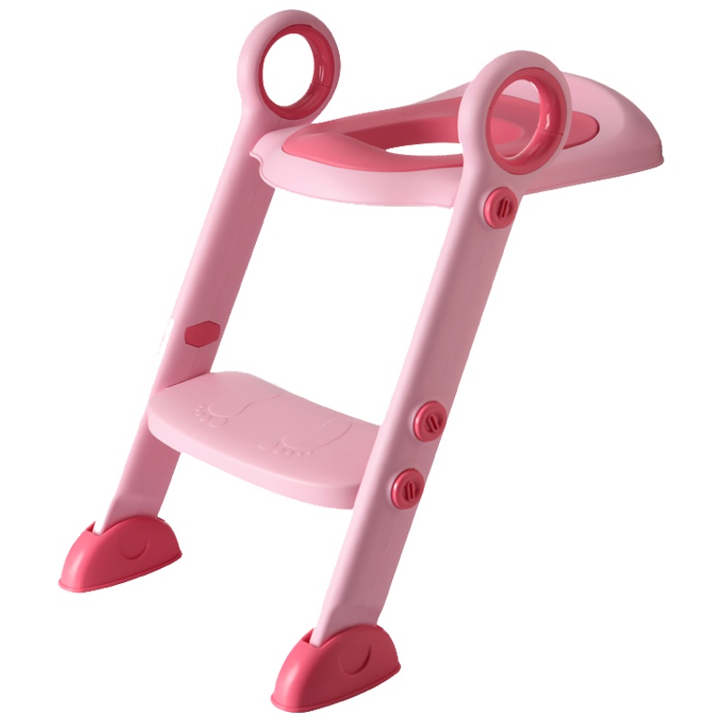 世纪宝贝(babyhood)阶梯坐便器PU坐垫儿童马桶圈 BH-122 果粉色