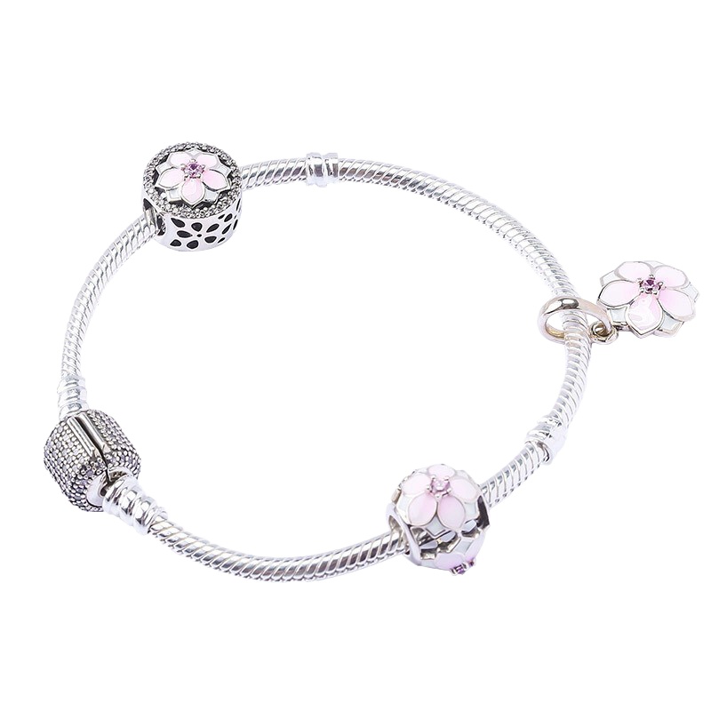 Pandora潘多拉成品手镯 三生三世 925银时尚串珠成品手链