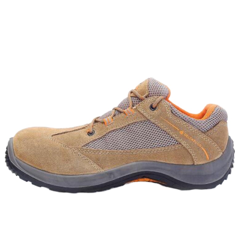 代尔塔(DELTAPLUS) 彩虹系列无金属S1P安全鞋 米色/橙色 41码 301210 货期5-10天