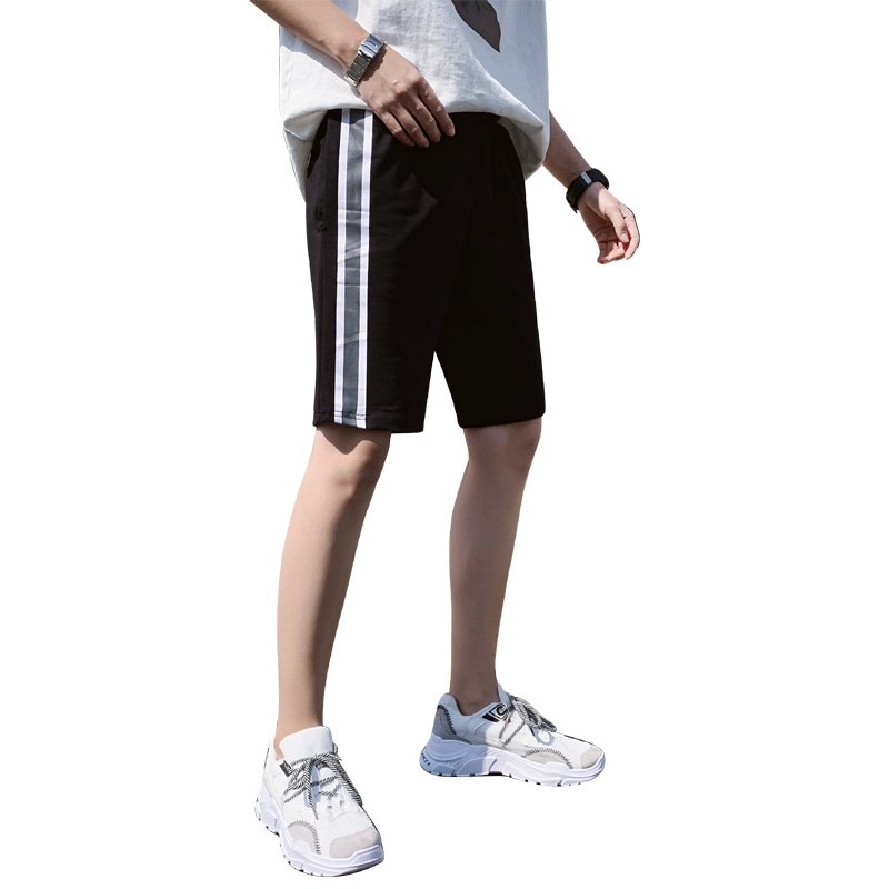 庄吉 2019夏季港风男士运动五分裤短裤潮流时尚大裤衩休闲裤宽松沙滩裤JU-YC-9131