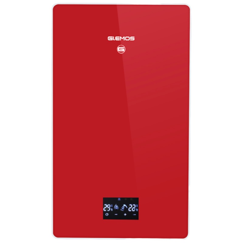 格林姆斯(GLEMOS)GS9-55B速热式电热水器 双胆循环加热微电脑全智能恒温16升储水5500W 红