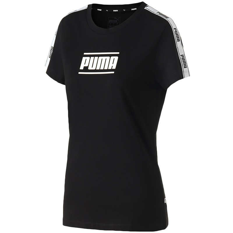 PUMA彪马女装运动上衣跑步训练串标圆领短袖T恤845059