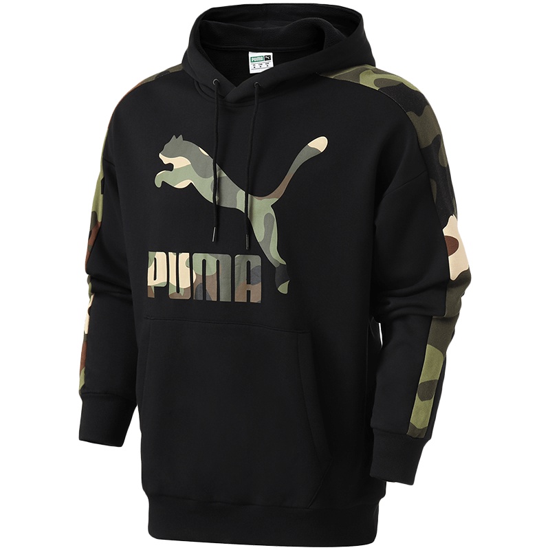 PUMA彪马卫衣男装休闲连帽长袖卫衣运动服578334 L 57833401黑色