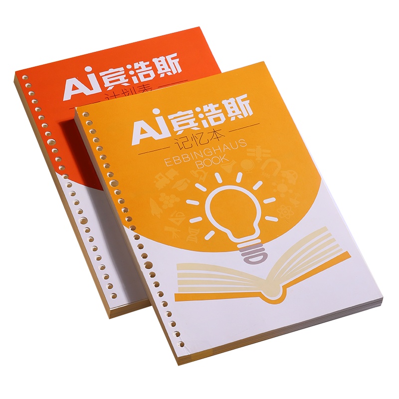 三木(SUNWOOD)笔记本/记事本艾宾浩斯复习计划表抗遗忘曲线纸记忆复习法单词背诵书纸记录考研高效打卡表格A4B5