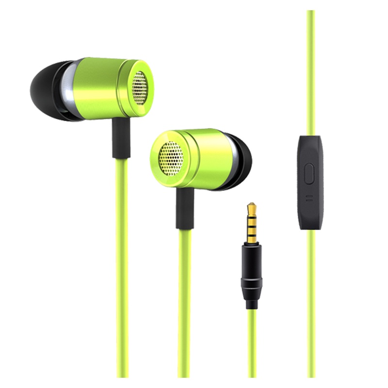 赛歌图 C16手机耳机入耳式有线游戏耳麦电脑音乐运动耳机iphone苹果vivo华为OPPO耳塞 绿色 3.5接口