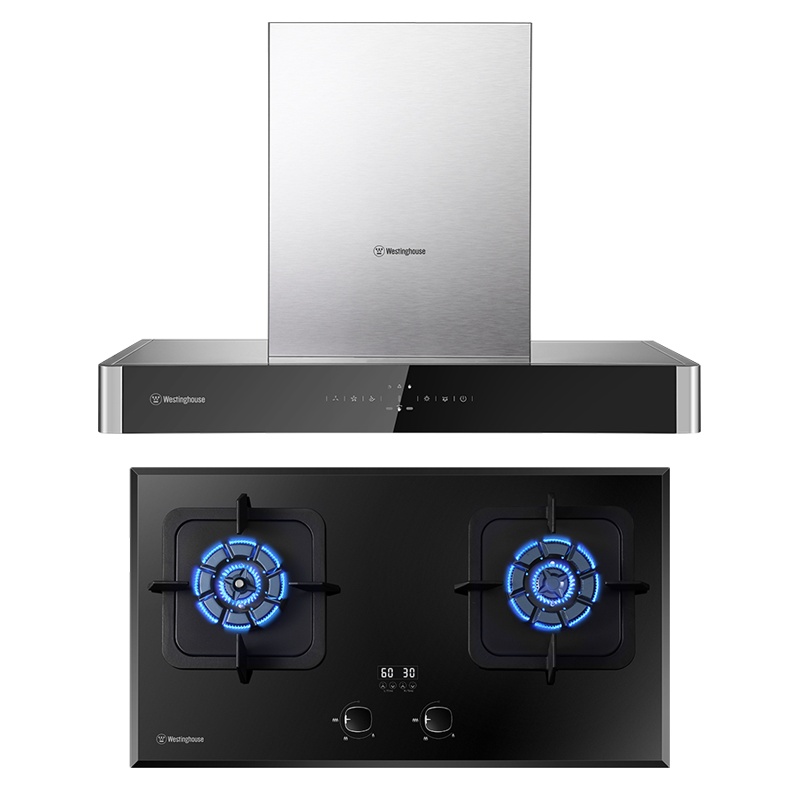 西屋(Westinghouse)烟灶套装CXW-260-TA02+JZT-ZB01 欧式T型吸油烟机燃气灶 天然气