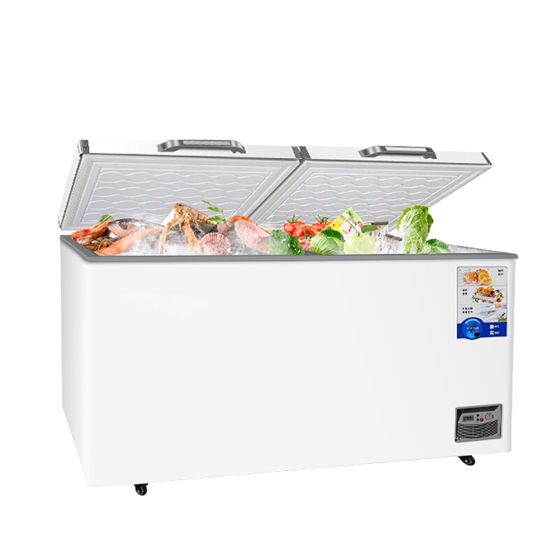 希冷(XILEN)卧式冰柜雪糕柜超市冷冻柜大容量便利店家用冰箱 980型双门[全冷冻]