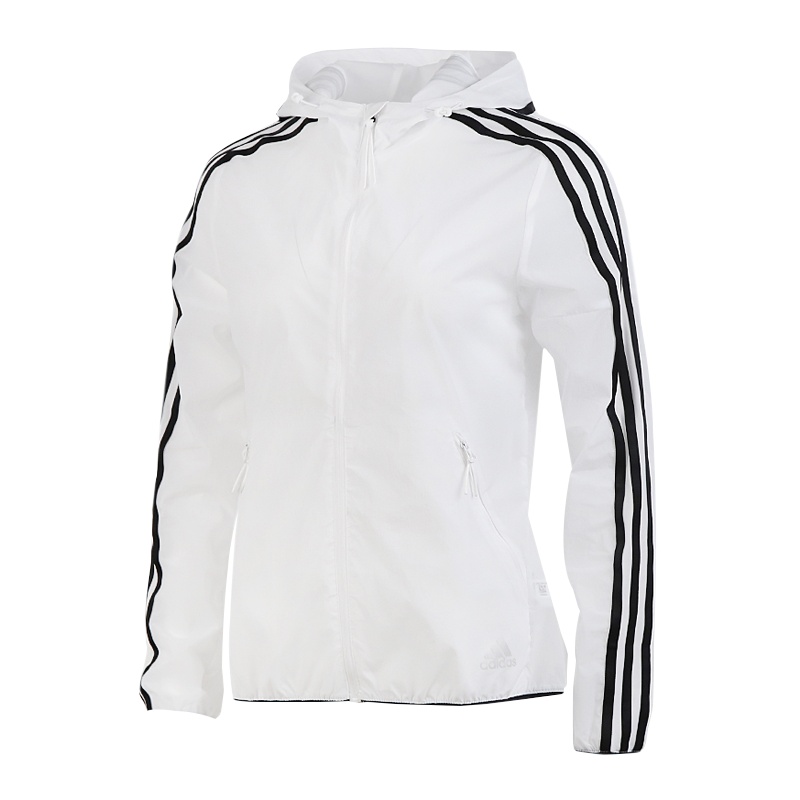 阿迪达斯(adidas)2020夏季女士防风透气休闲连帽运动夹克FT2881