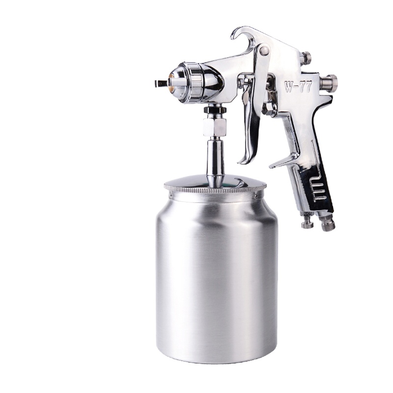 企购优品W-77上下壶大口径喷漆枪气动喷枪乳胶漆底漆油漆喷枪喷壶 W-77S普通款(2.5下壶喷枪)