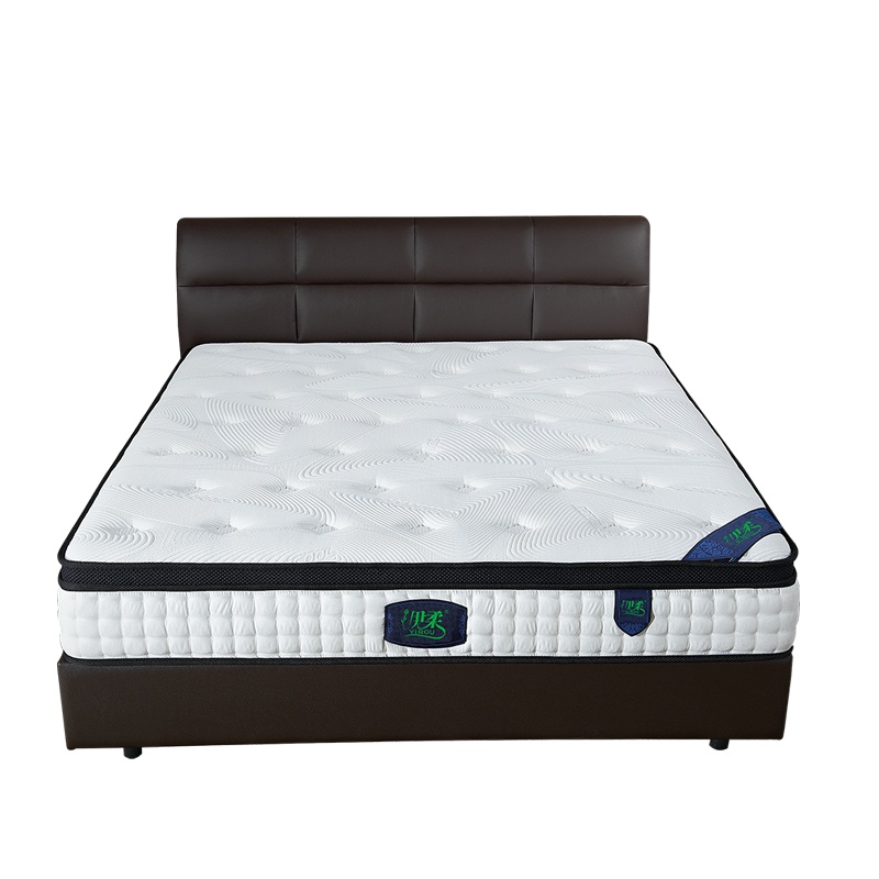 1905成人纳米冰丝清乳棉3D透气材料柔软舒适无干扰弹簧床垫