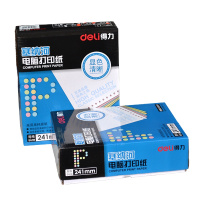 得力(deli) 电脑打印纸 241-1 1000页 不撕边