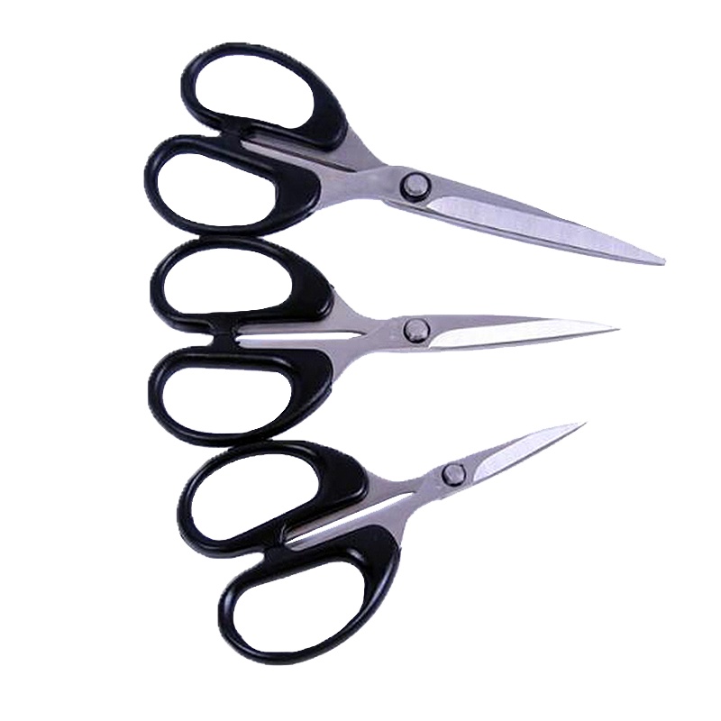 五把装 不锈钢民用剪刀家用剪_办公剪刀摘果摘葡