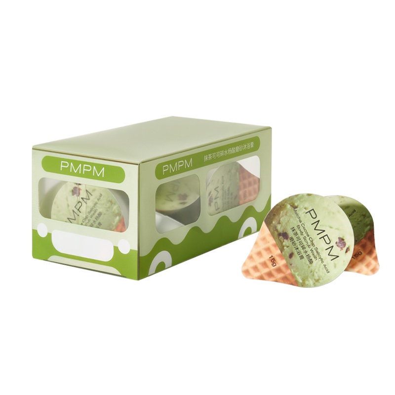 PMPM抹茶可可碎水杨酸磨砂沐浴膏 全身去鸡皮 毛囊角质沐浴磨砂膏 150