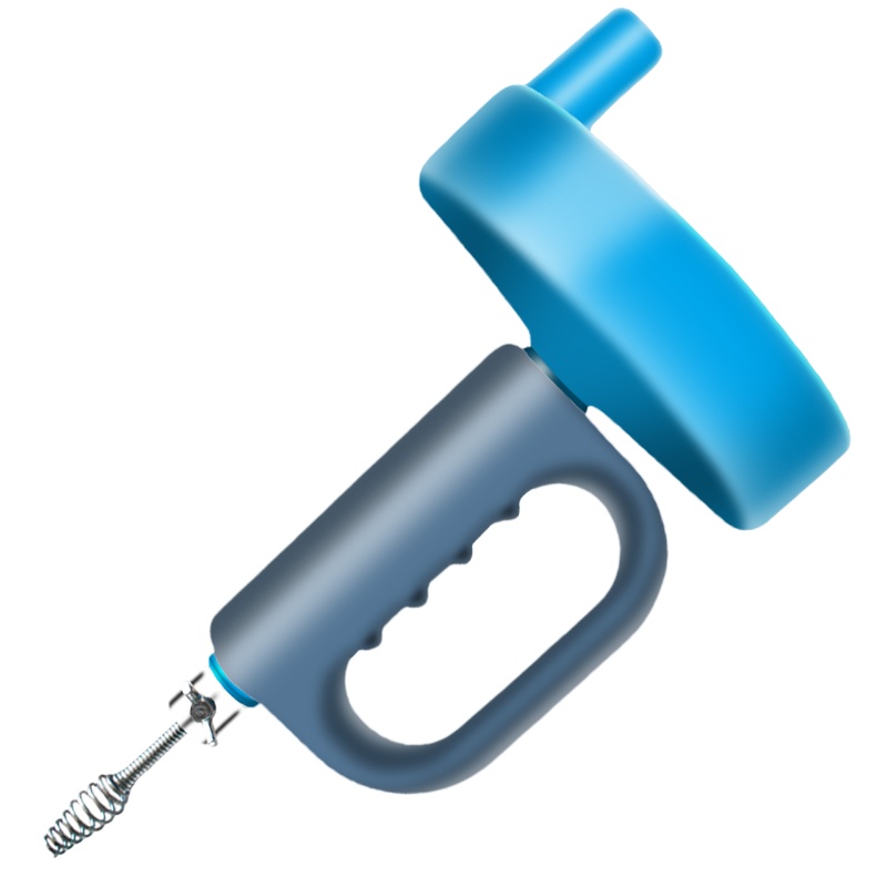 企购优品下水道管道疏通器家用通马桶厕所地漏厨房洗菜池堵塞疏通神器非电动手动手摇疏通机弹簧5米