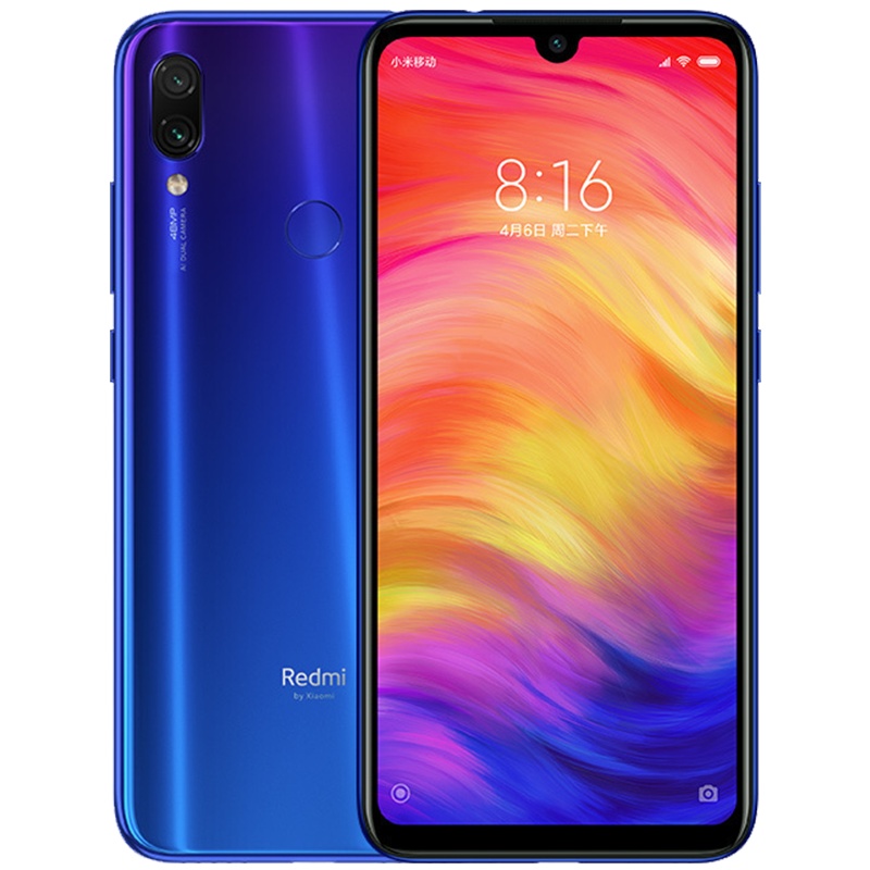 小米（MI）红米Redmi Note7 幻彩渐变AI双摄 6GB+64GB 梦幻蓝 全网通4G 双卡双待 水滴全面屏拍照智能手机