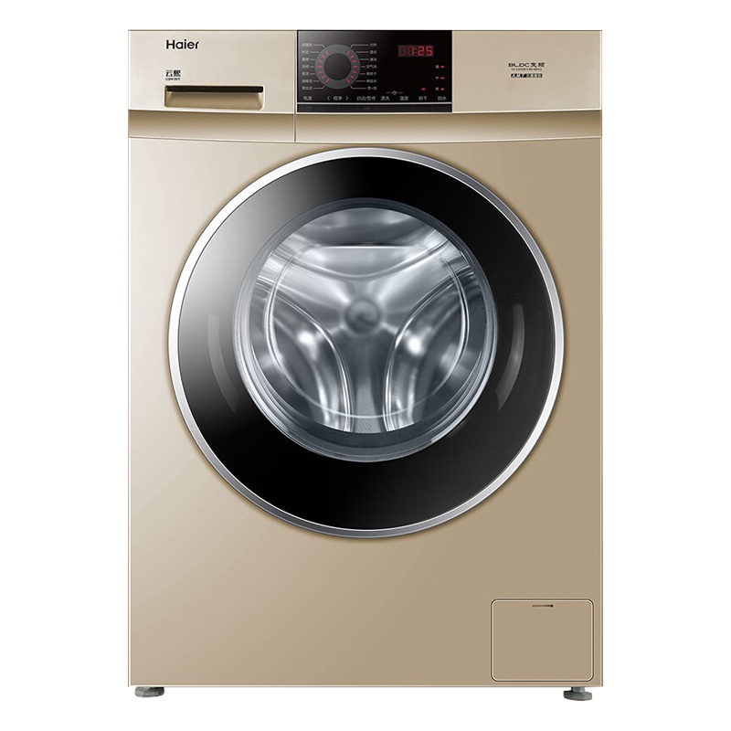 海尔 G100818HBG 滚筒洗衣机 香槟色