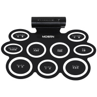 莫森(MOSEN)MS-208P 手卷电子鼓 手卷架子鼓电鼓 便携可折叠双向喇叭双踏板配置 五鼓四镲支持链接电脑