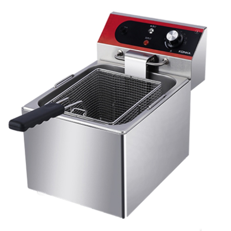 康佳油炸锅单缸双缸商用摆摊炸锅油条机炸薯条油炸机大容量电炸炉 加深单缸旗舰款