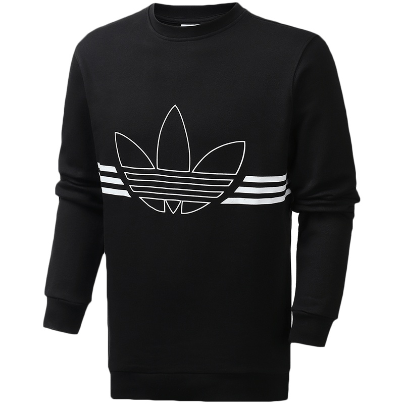 【自营】adidas阿迪达斯三叶草男装运动服LOGO印花休闲卫衣套头衫ED4687