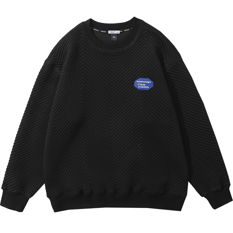 DEBRAND卫衣男春秋ins潮牌长袖高街宽松百搭情侣休闲上衣套头外套