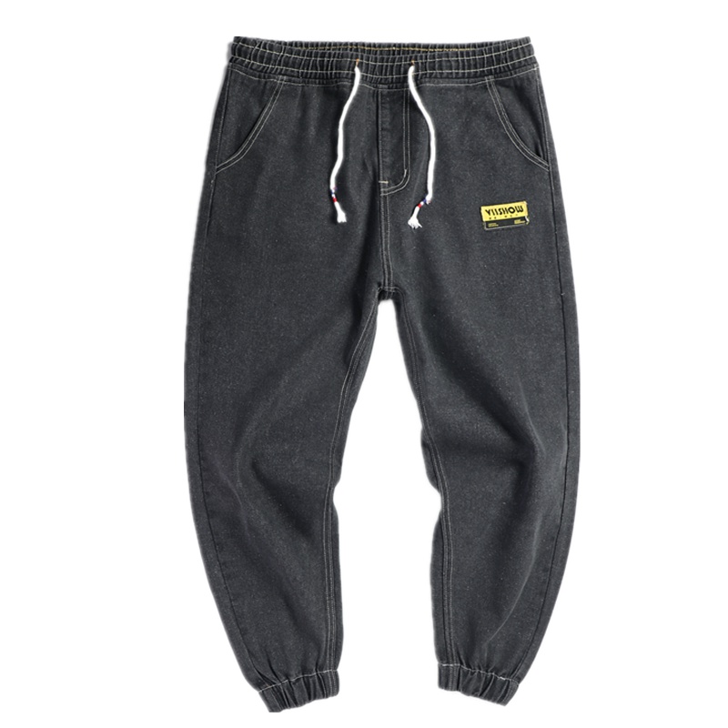 庄吉牛仔裤男秋季薄款宽松直筒男裤弹力修身休闲潮流男士裤子JU-XBNZ896