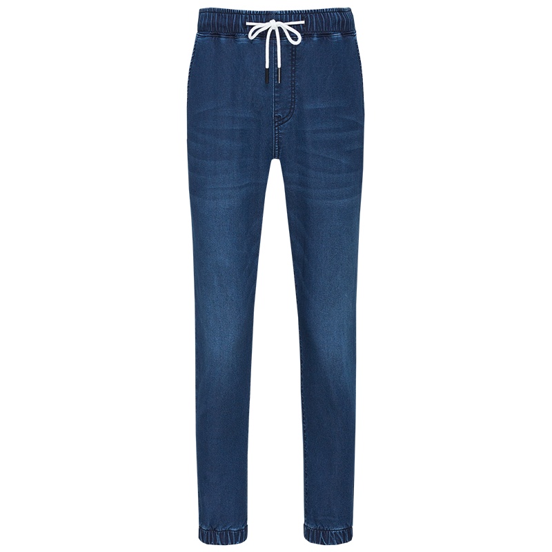 森马牛仔裤男舒适弹力慢跑九分裤青少年束口潮流牛仔裤男