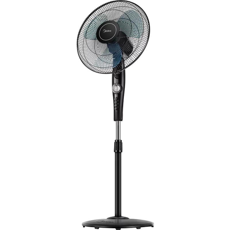 美的(Midea) FSA40YF 机械落地扇 3档风速 三叶电风扇 2小时定时 机械控制 家用摇头广角送风节能升降风扇