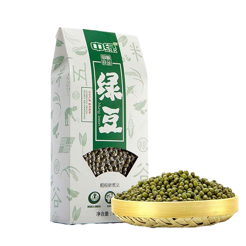 WQMD中绿东北五谷杂粮农家自产绿豆450g*2袋