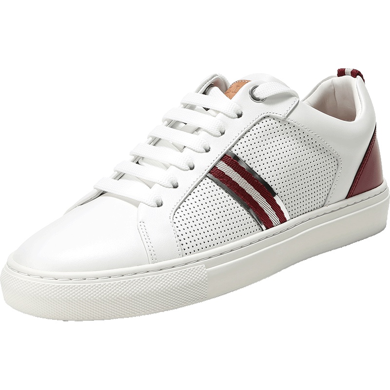 Bally 巴利 男士皮质系带条纹运动鞋 HEYNER FO